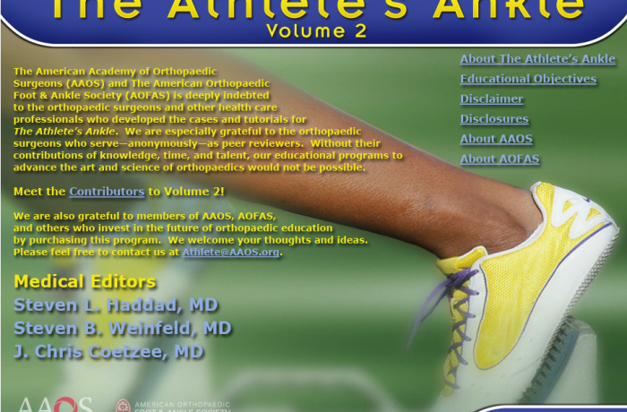 The Athlete’s Ankle