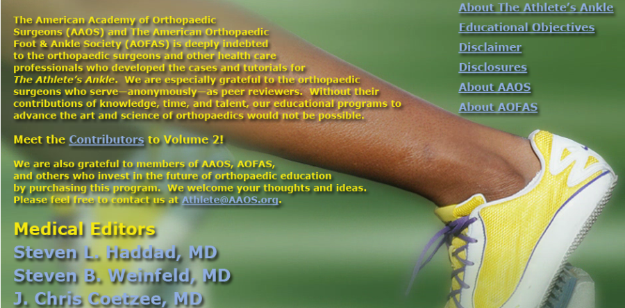 The Athlete’s Ankle